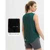 imagebaleaf Womens Sleeveless Workout Tops Athletic Racerback Tank Top High Neck Yoga Running Shirts Loose Fit Gym TennisTeal