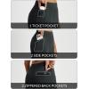 imagebaleaf Womens Travel Pants with Zipper Pockets Stretchy Work Pants Business Casual Slacks Golf Pants Dressy with PocketsBlack