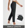 imagebaleaf Womens Travel Pants with Zipper Pockets Stretchy Work Pants Business Casual Slacks Golf Pants Dressy with PocketsBlack