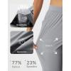 imagebaleaf Womens Travel Pants with Zipper Pockets Stretchy Work Pants Business Casual Slacks Golf Pants Dressy with PocketsFrost Grey