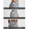 imagebaleaf Womens Travel Pants with Zipper Pockets Stretchy Work Pants Business Casual Slacks Golf Pants Dressy with PocketsFrost Grey
