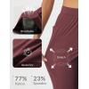 imagebaleaf Womens Travel Pants with Zipper Pockets Stretchy Work Pants Business Casual Slacks Golf Pants Dressy with PocketsWine Red
