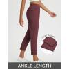 imagebaleaf Womens Travel Pants with Zipper Pockets Stretchy Work Pants Business Casual Slacks Golf Pants Dressy with PocketsWine Red