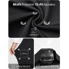 imagebaleaf Womens Wide Leg Dress Pants Stretch High Waist Yoga Pants Casual Slacks Pockets Pull On Travel Petite Plus SizeBlack