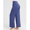 imagebaleaf Womens Wide Leg Dress Pants Stretch High Waist Yoga Pants Casual Slacks Pockets Pull On Travel Petite Plus SizeNavy Blue