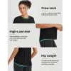 imagebaleaf Womens Workout Tops Short Sleeve Loose Fit Yoga Athletic Shirts Lightweight Moisture Wicking Running TopBlack