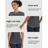 imagebaleaf Womens Workout Tops Short Sleeve Loose Fit Yoga Athletic Shirts Lightweight Moisture Wicking Running TopGrey