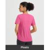 imagebaleaf Womens Workout Tops Short Sleeve Loose Fit Yoga Athletic Shirts Lightweight Moisture Wicking Running TopPink