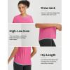 imagebaleaf Womens Workout Tops Short Sleeve Loose Fit Yoga Athletic Shirts Lightweight Moisture Wicking Running TopPink