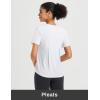 imagebaleaf Womens Workout Tops Short Sleeve Loose Fit Yoga Athletic Shirts Lightweight Moisture Wicking Running TopWhite