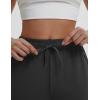imagebaleaf Womens Yoga Capri Pants with Zipper Pockets Summer Drawstring Capris Joggers Lounge Crop 19quotBlack