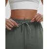 imagebaleaf Womens Yoga Capri Pants with Zipper Pockets Summer Drawstring Capris Joggers Lounge Crop 19quotGreen