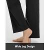 imagebaleaf Womens Yoga Dress Pants High Waist Travel Wide Leg with Pockets Stretch Casual Work SweatpantsBlack