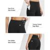 imagebaleaf Womens Yoga Dress Pants High Waist Travel Wide Leg with Pockets Stretch Casual Work SweatpantsBlack