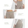 imagebaleaf Womens Yoga Dress Pants High Waist Travel Wide Leg with Pockets Stretch Casual Work SweatpantsKhaki
