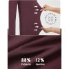 imagebaleaf Womens Yoga Dress Pants High Waist Travel Wide Leg with Pockets Stretch Casual Work SweatpantsWine Red