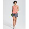 imagebaleaf Workout Tank Tops for Women Sleeveless Athletic Top Loose Fit Running Shirts High Neck Yoga Gym Clothes01coral