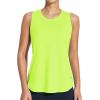 imagebaleaf Workout Tank Tops for Women Sleeveless Athletic Top Loose Fit Running Shirts High Neck Yoga Gym Clothes01fluorescent Green