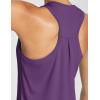 imagebaleaf Workout Tank Tops for Women Sleeveless Athletic Top Loose Fit Running Shirts High Neck Yoga Gym Clothes01purple