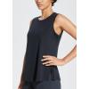 imagebaleaf Workout Tank Tops for Women Sleeveless Athletic Top Loose Fit Running Shirts High Neck Yoga Gym ClothesBlack