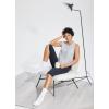 imagebaleaf Workout Tank Tops for Women Sleeveless Athletic Top Loose Fit Running Shirts High Neck Yoga Gym ClothesGrey