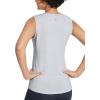 imagebaleaf Workout Tank Tops for Women Sleeveless Athletic Top Loose Fit Running Shirts High Neck Yoga Gym ClothesGrey