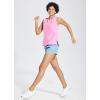 imagebaleaf Workout Tank Tops for Women Sleeveless Athletic Top Loose Fit Running Shirts High Neck Yoga Gym ClothesPink