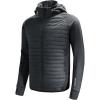 imagebaleaf Mens Running Jacket Lightweight Thumble Hole Warm Up Puffer Jacket Hybrid Thermal Coat Insulated Hiking GolfDark Grey