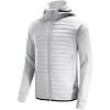 imagebaleaf Mens Running Jacket Lightweight Thumble Hole Warm Up Puffer Jacket Hybrid Thermal Coat Insulated Hiking GolfGlacier Gray