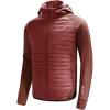 imagebaleaf Mens Running Jacket Lightweight Thumble Hole Warm Up Puffer Jacket Hybrid Thermal Coat Insulated Hiking GolfMerlot
