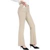 imagebaleaf Womens Dress Pants 29quot31quot Yoga Work Pants Straight LegBootcut Pull On Slacks Business Casual Office PocketsKhaki