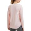 imagebaleaf Womens Sun Shirts UPF50 Long Sleeve Workout Tops Running Athletic Lightweight Quick DryLight Pink