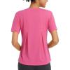 imagebaleaf Womens Workout Tops Short Sleeve Loose Fit Yoga Athletic Shirts Lightweight Moisture Wicking Running TopPink