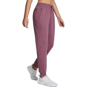 imagebaleaf Womens Fleece Lined Pants Joggers WaterResistant Zipper Pocket Thermal Sweatpants Winter Running Hiking Jogging01rose