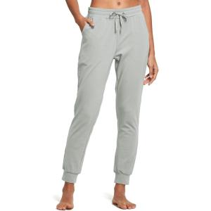 imagebaleaf Womens Sweatpants Cotton Joggers with Pockets Lounge Sweat Pants Tapered Casual Running Workout YogaIron Grey