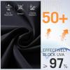 imagebaleaf Womens 12 Swim Shorts UPF 50 High Waisted Long Board Shorts with 2 PocketsBlack