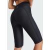 imagebaleaf Womens 12 Swim Shorts UPF 50 High Waisted Long Board Shorts with 2 PocketsBlack