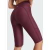 imagebaleaf Womens 12 Swim Shorts UPF 50 High Waisted Long Board Shorts with 2 PocketsWine Red