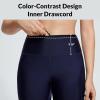 imagebaleaf Womens 28quot High Waisted Swim Pants Swimming Leggings Sun Protection Modest Swimsuits UPF50 with PocketsNavy