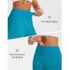 imagebaleaf Womens 5quot Swim Shorts High Waisted Quick Dry Swimming Bottom Boxer Liner Board Beach Shorts with Zipper PocketsAqua Blue