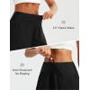 imagebaleaf Womens 5quot Swim Shorts High Waisted Quick Dry Swimming Bottom Boxer Liner Board Beach Shorts with Zipper PocketsBlack