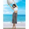 imagebaleaf Womens Capri Beach Pants Wide Leg Quick Dry Lightweight Capris UPF50 Casual Sweatpants Swim PantsDark Gray