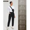 imagebaleaf Womens Fleece Lined Pants Stretch Water Resistant Winter Thermal Travel Pants Cold Weather Gear Pockets Work GolfBlack