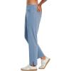 imagebaleaf Womens Fleece Lined Pants Stretch Water Resistant Winter Thermal Travel Pants Cold Weather Gear Pockets Work GolfBlue