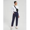 imagebaleaf Womens Fleece Lined Pants Stretch Water Resistant Winter Thermal Travel Pants Cold Weather Gear Pockets Work GolfNavy