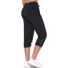 imagebaleaf Womens Hiking Cargo Capris Outdoor Lightweight Water Resistant Pants UPF 50 Zipper Pockets02blackcapri