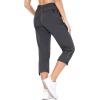 imagebaleaf Womens Hiking Cargo Capris Outdoor Lightweight Water Resistant Pants UPF 50 Zipper Pockets02deep Graycapri
