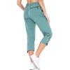 imagebaleaf Womens Hiking Cargo Capris Outdoor Lightweight Water Resistant Pants UPF 50 Zipper Pockets02pondcapri