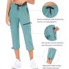 imagebaleaf Womens Hiking Cargo Capris Outdoor Lightweight Water Resistant Pants UPF 50 Zipper Pockets02pondcapri