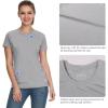 imagebaleaf Womens UPF 50 UV Protection Shirts Short Sleeve TShirts SPF Sun Shirts Quick Dry Outdoor Performance TopsA03short Sleevelight Grey